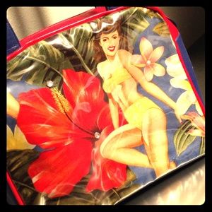 Vintage style retro Tiki bag